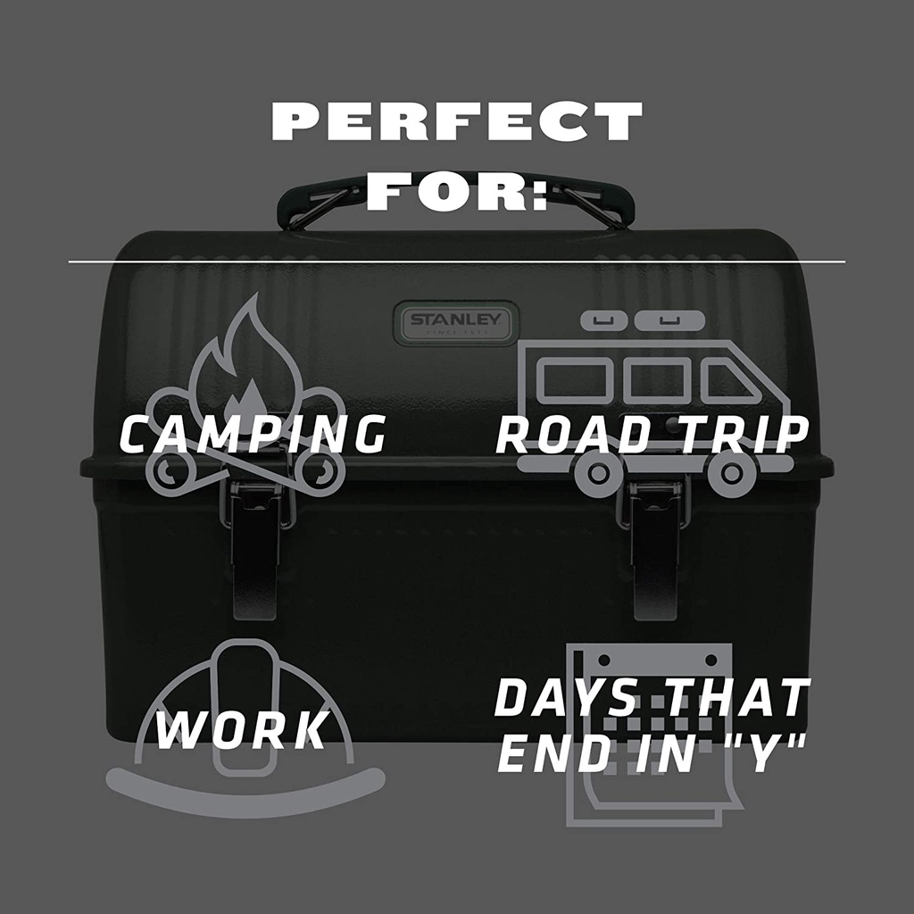 Thùng stanley classic lunch box 9 lít - Tặng vách chia khoang di động