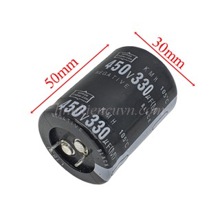 Tụ 330uf 450v tháo máy 30*50mm