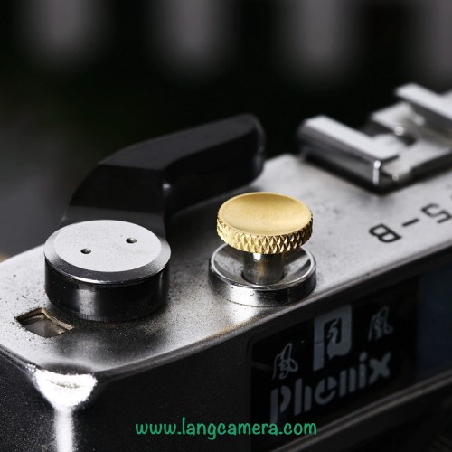 Nút Shutter Máy Ảnh Vặn Ren Kim Loại Viền Khắc
