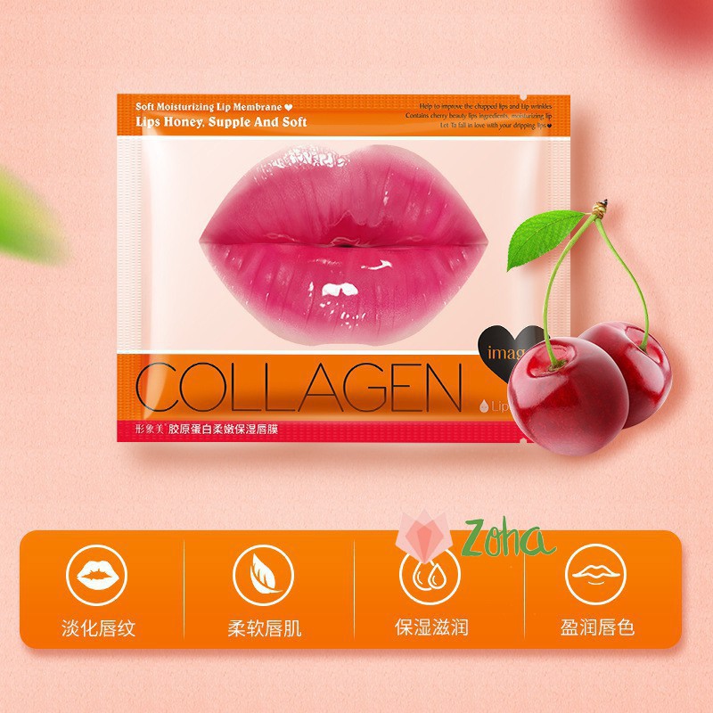 Mặt Nạ Môi Collagen Cherry Images Giúp Môi Mềm Mại Hồng Hào Căng Bóng Dưỡng Cấp Ẩm Cho Môi | BigBuy360 - bigbuy360.vn