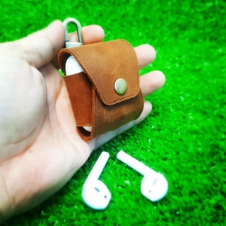 BAO DA AIRPODS 2 TỐI GIẢN (DA THẬT)