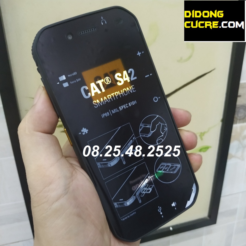 (HAI SIM - MỚI 100% KHÔNG HỘP) Điện thoại CAT S42 (SẢN XUẤT 2021)
