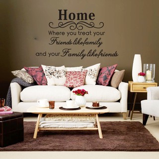 Decal dán tường chữ HOME 01