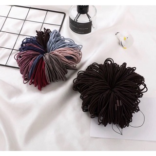 set 10 Dây cột tóc đơn giản mix 3 sợi