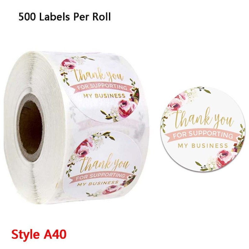 Set 500 Miếng Dán Chữ Thank You Tiện Dụng