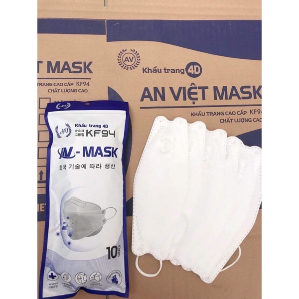 Sét 10 Cái Khẩu Trang KF94 Siêu Ôm