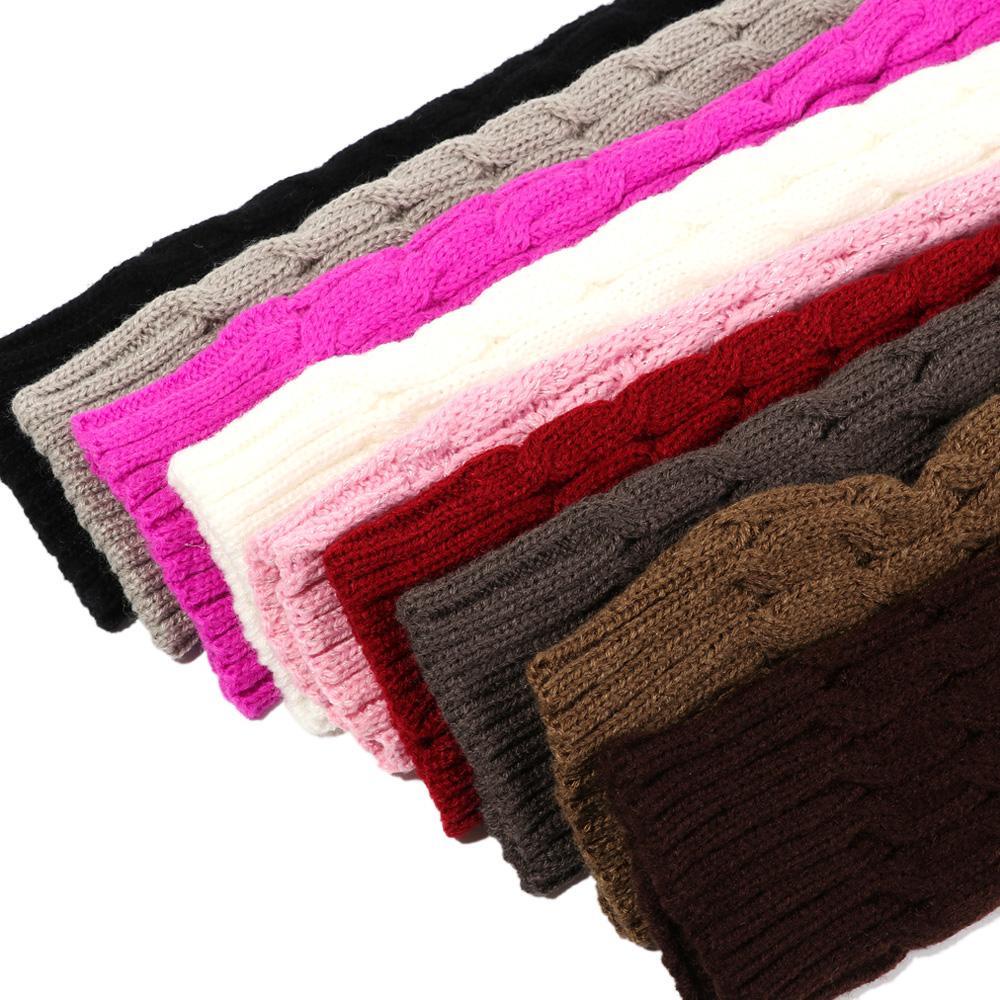 Vớ Ống Chân Giữ Ấm Mùa Đông Phối Nút Phong Cách Punk