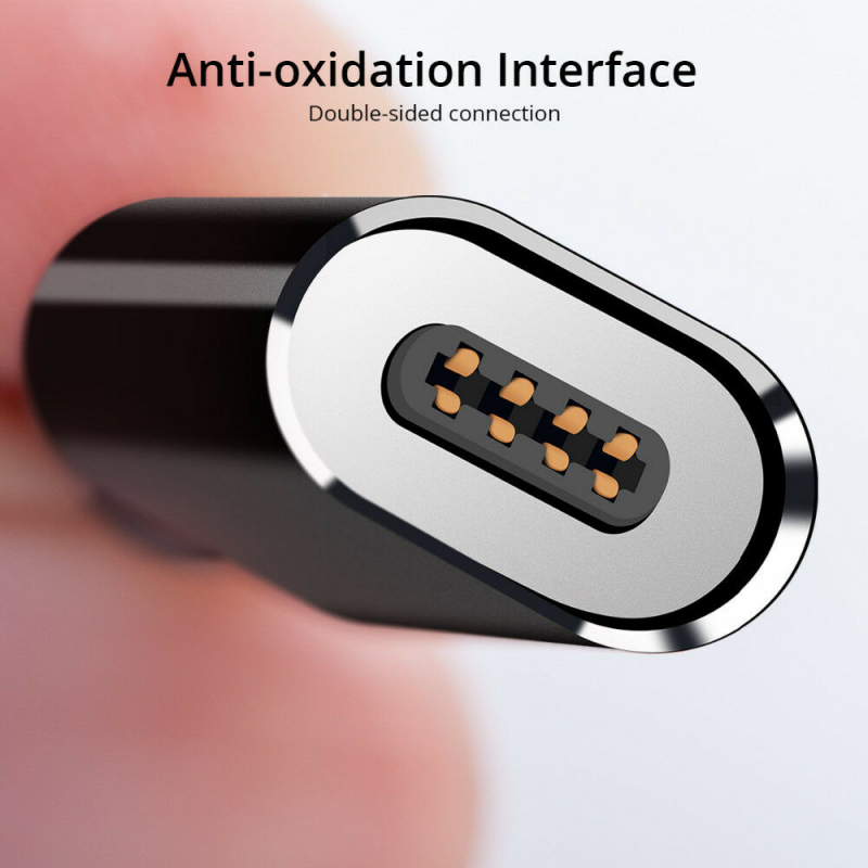 Dây Cáp Sạc FONKEN Hỗ Trợ Sạc Nhanh 3A Đầu Nam Châm Micro USB Dành Cho Android Iphone Type C