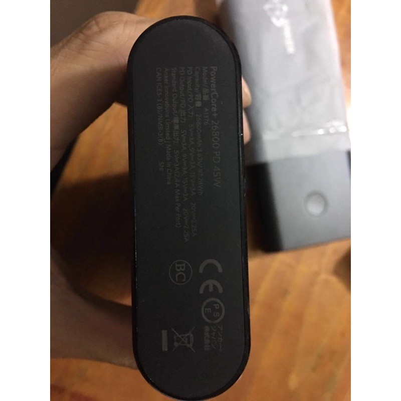 Sạc anker 26800 PD vỏ nhôm A1376 99% , chất lượng 100%