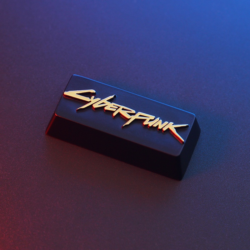 Bộ Bàn Phím Cơ Cyberpunk 2077 Bằng Hợp Kim Nhôm Cho Xe Hơi