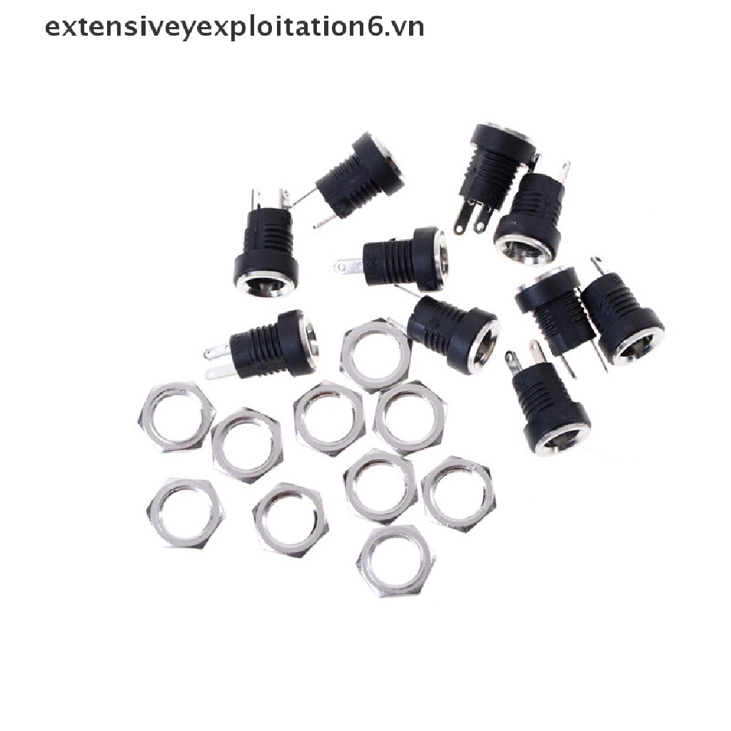 Set 10 đầu nối nguồn chuyển đổi DC022B DC 5.5mm x 2.1mm