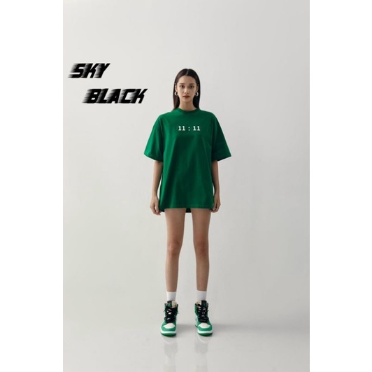 ÁO THUN TAY LỠ UNISEX IN 11:11