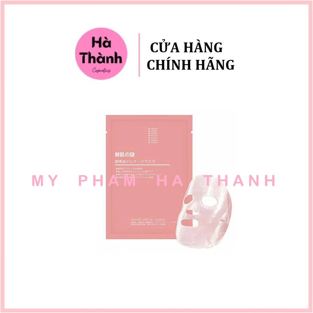 Mặt nạ nhau thai cừu cuống rốn tế bào gốc Nhật Bản Rwine Beauty, cung cấp độ ẩm, dưỡng trắng da - HT020