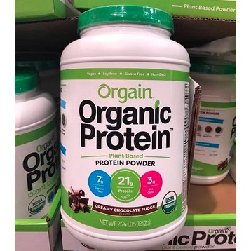 Sữa bột Protein hữu cơ Orgain Organic Protein  Siêu dinh dưỡng. Hộp siêu to 1.22kg