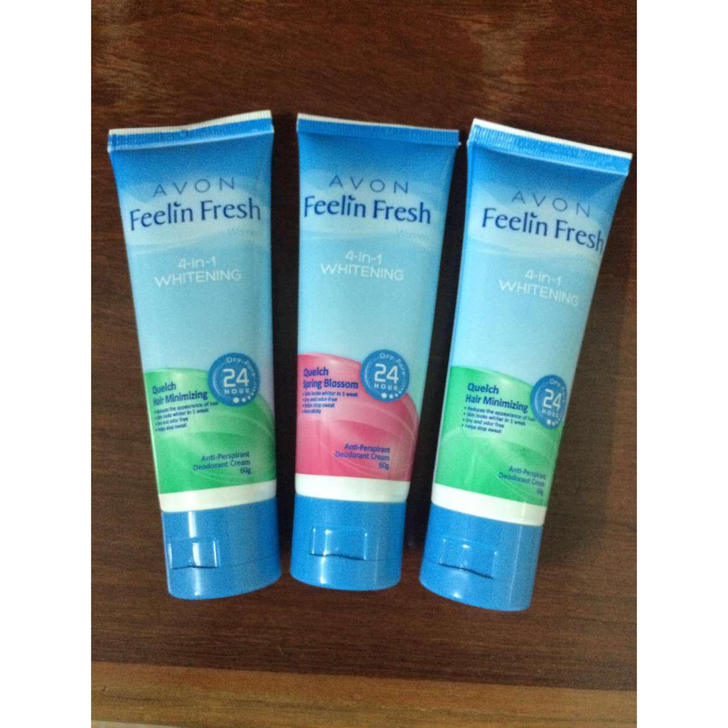 KEM LÀM TRẮNG NÁCH, KHỬ MÙI 4 TÁC DỤNG FEELIN FRESH AVON 60G