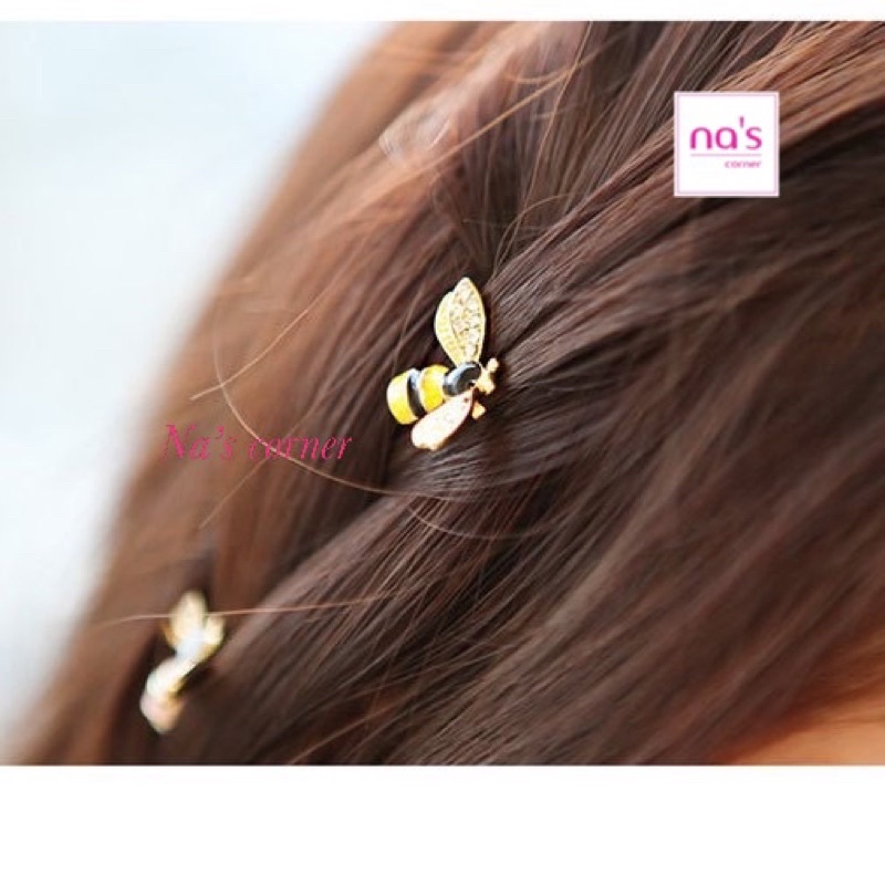 Kẹp tóc ong vàng ong hồng dễ thương