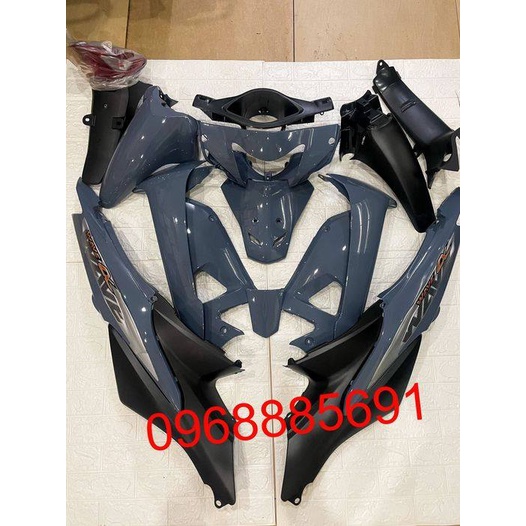 TRỌN BỘ NHỰA WAVE A XÁM XI MĂNG 100CC