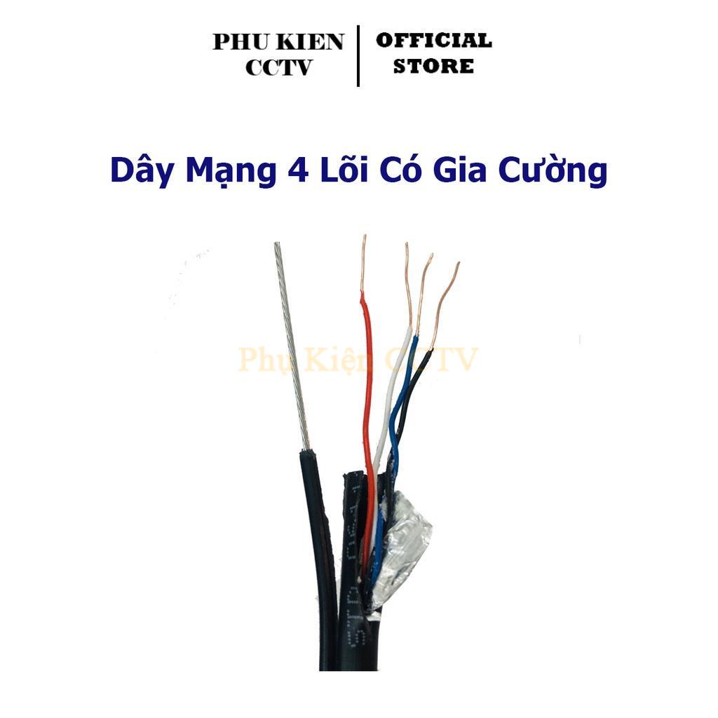 Dây mạng ngoài trời lõi đồng nguyên chất ( bấm sẵn 2 đầu ) , có gia cường, bọc bạc và dầu chống ẩm