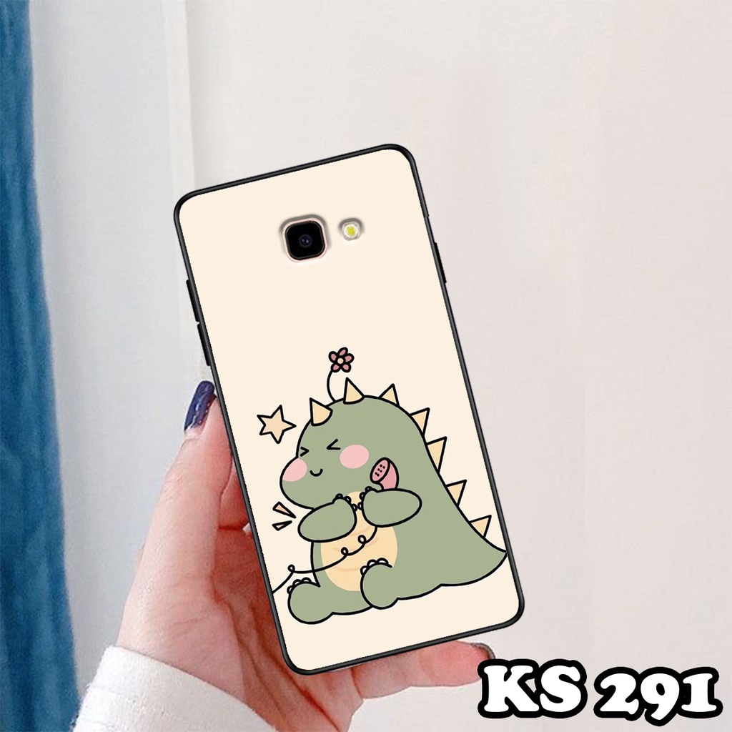 Ốp lưng Samsung J4 - Samsung J4 Plus - Samsung J4 Core - Ốp in hình khủng long DinoCute - Lưng nhám viền TPU