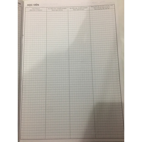 Sổ Gọi Tên Và Ghi Điểm GDTX và THPT