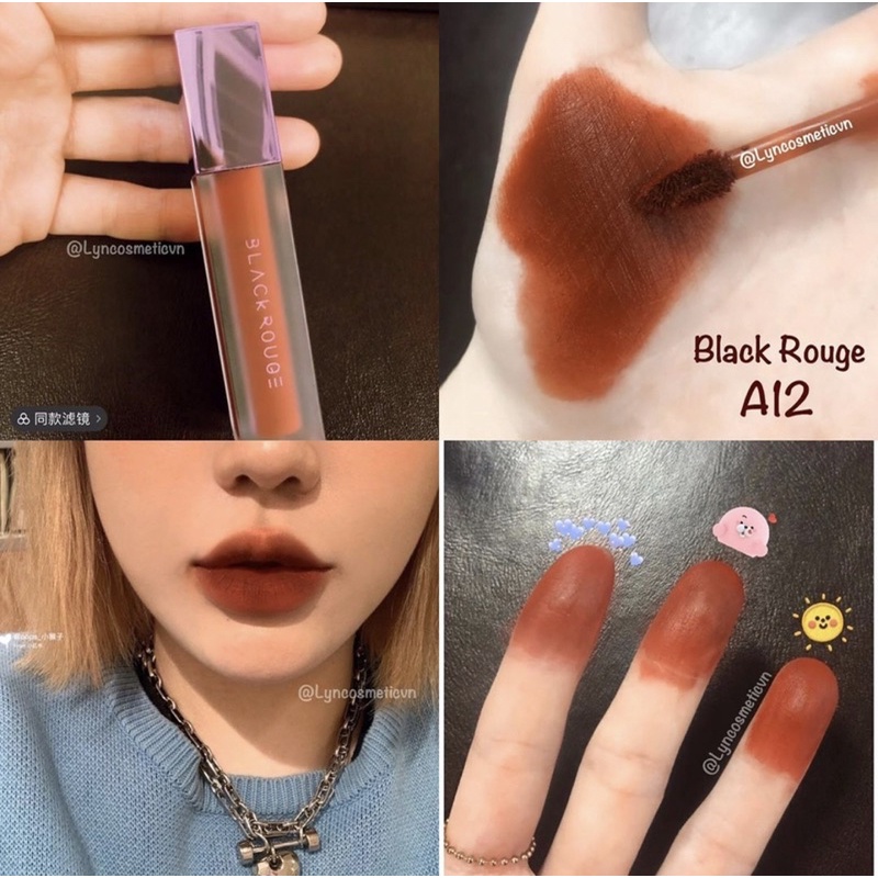 SON KEM LÌ SIÊU MỊN BLACK ROUGE A12