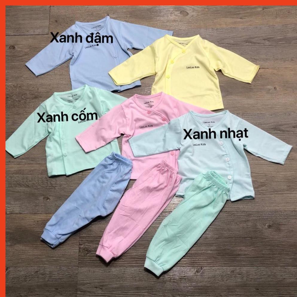 Bộ lee lee kids khuy chéo sơ sinh 3-8kg  - Giá Lẻ bằng Sỉ