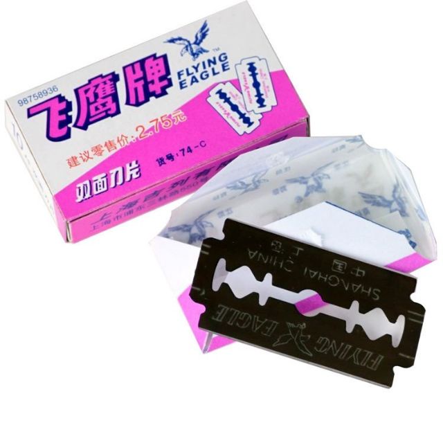 Lưỡi Lam Đen TianTian Loại 1, hộp 10 cái