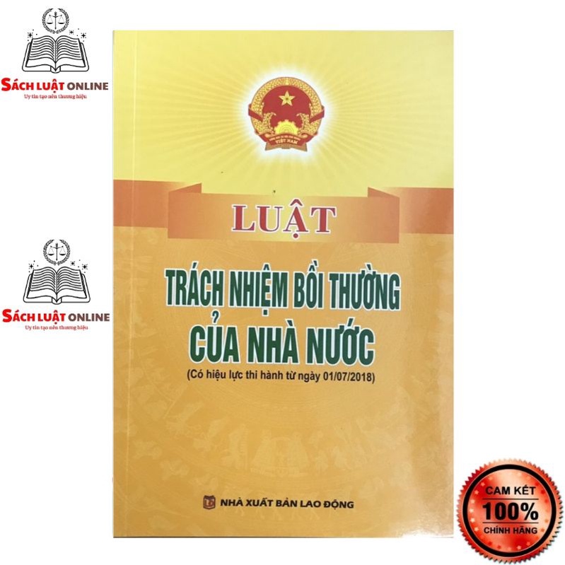 Sách - Luật trách nhiệm bồi thường của nhà nước (NXB Lao động)