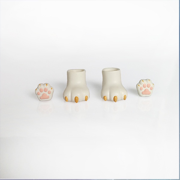 Phụ kiện chân mèo bằng đất sét cho giày BJD YMY GSC OB11