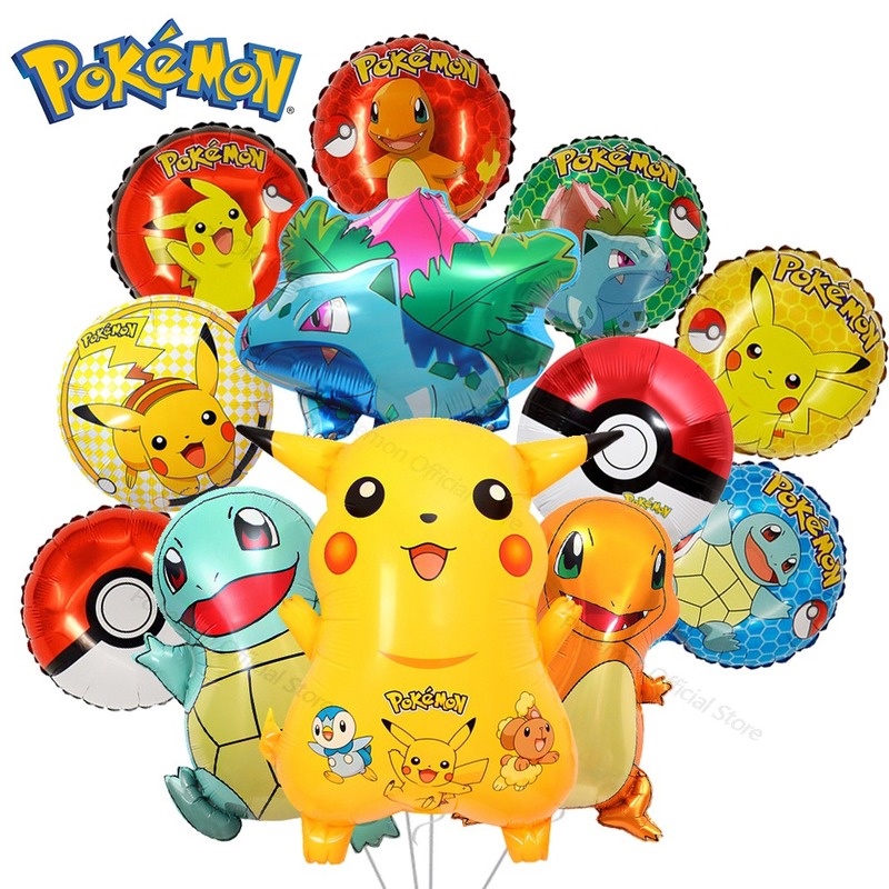 Bong Bóng Nhôm Hình Pikachu Dễ Thương Dùng Trang Trí Tiệc Sinh Nhật