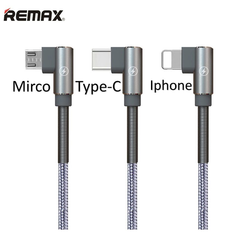 Cáp Remax RC-119 (Lightning – micro USB – Type C)