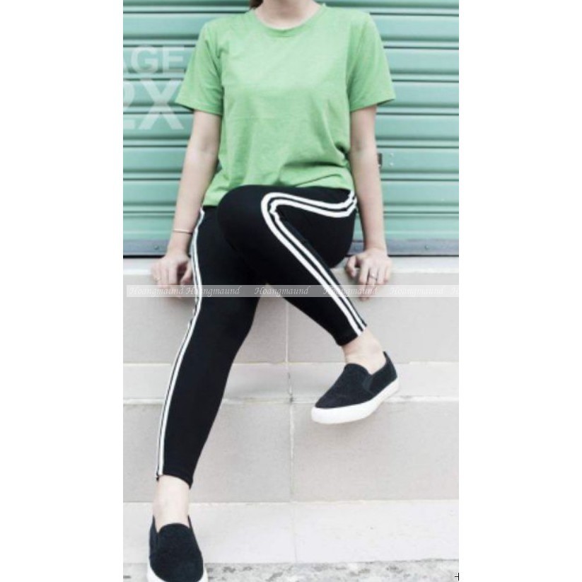 [ Rất Đáng Tiền ] QUẦN LEGGING 2 SỌC THỂ THAO CÁ TÍNH CO GIÃN 4 CHIỀU | BigBuy360 - bigbuy360.vn