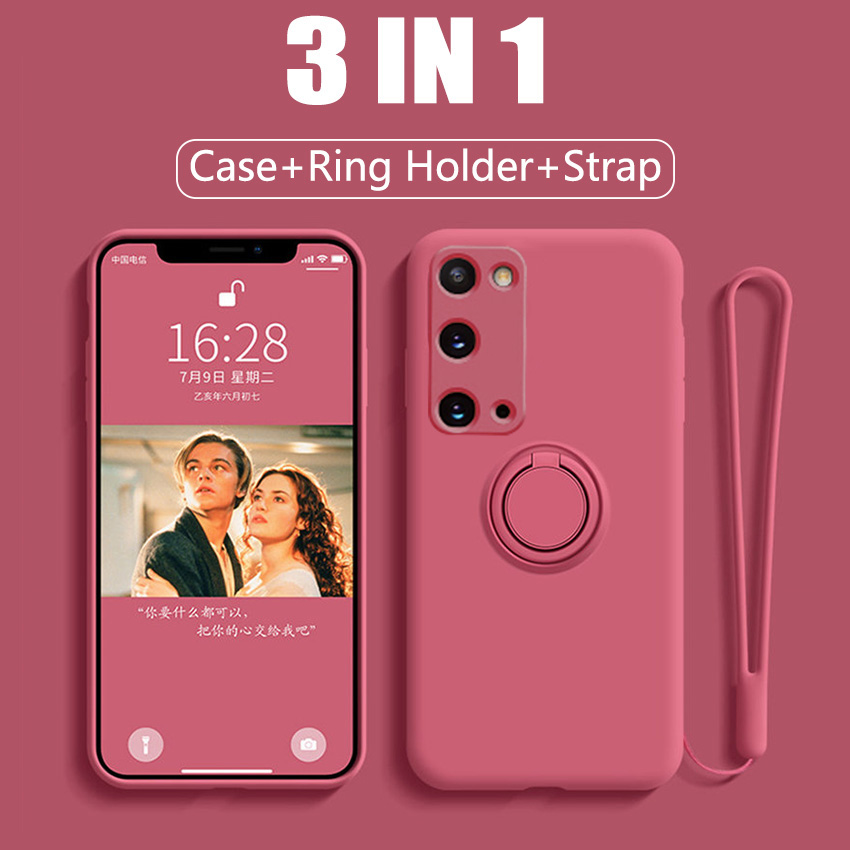 Ốp Lưng Silicone Mềm Hình Máy Ảnh Có Dây Đeo Cho Samsung S8 Plus / S9 Plus | BigBuy360 - bigbuy360.vn