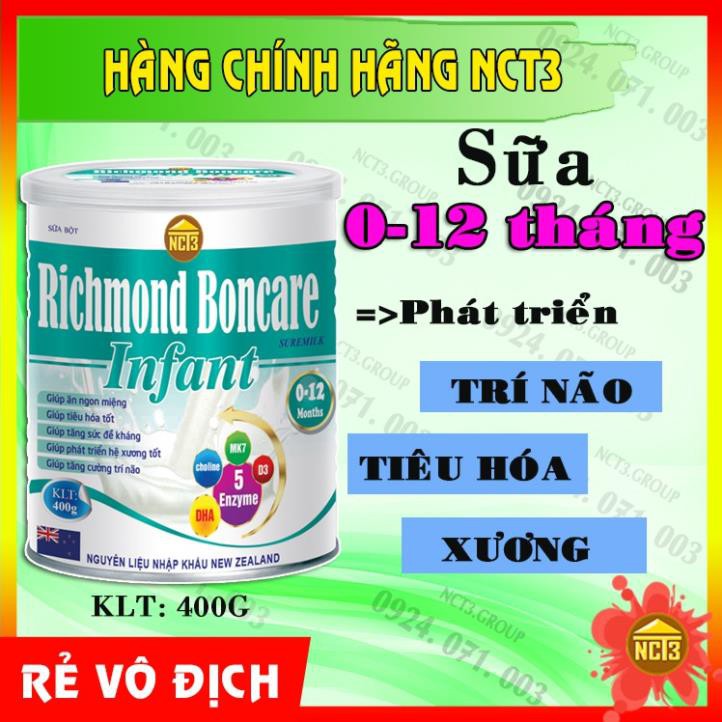 SỮA CHO TRẺ SƠ SINH - RICHMOND BONCARE INFANT(400g) ( Hàng chính hãng công ty NCT3 )