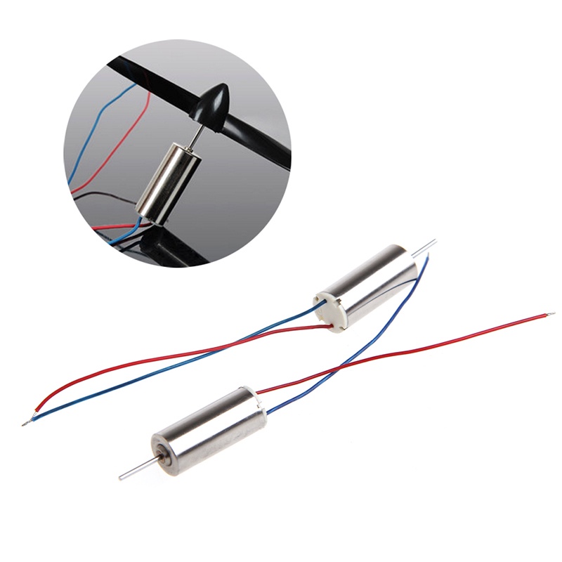 Set 2 Động Cơ Không Lõi Cho Mô Hình Điều Khiển Từ Xa DC 3 7V 50000RPM 716 DIY