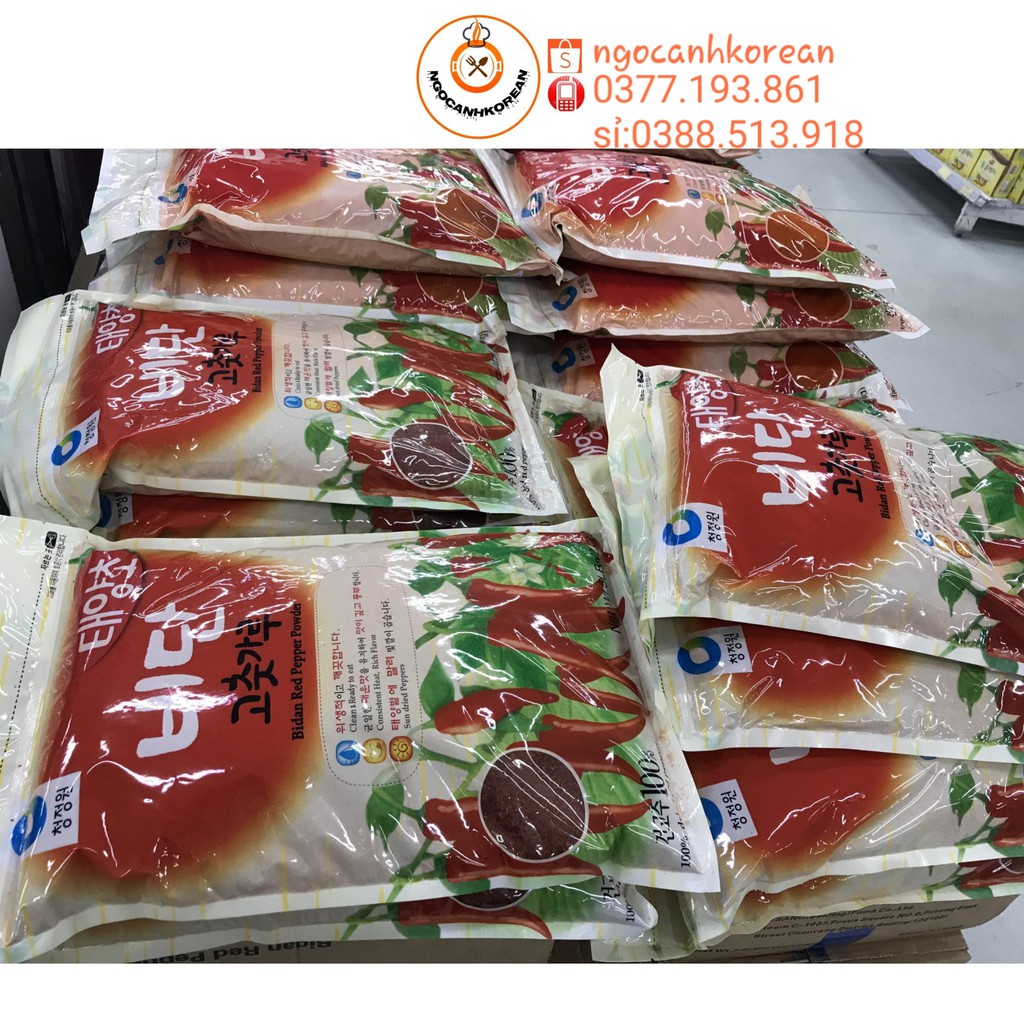 Bột Ớt Hàn Quốc Bidan 1kg Nhập Khẩu