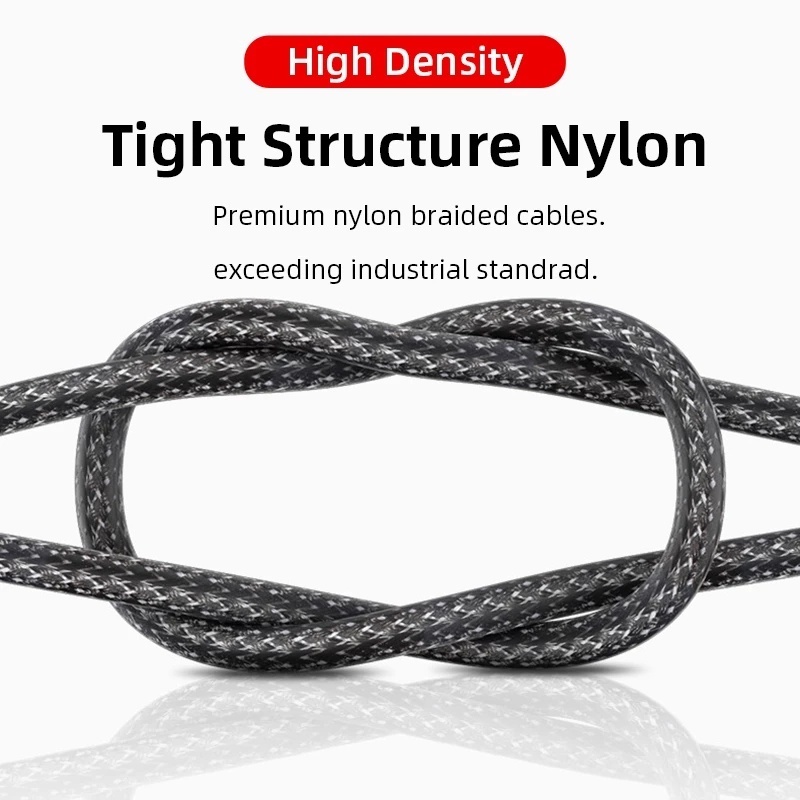 Cáp Sạc Type-C USB 6A 66W Bện Sợi Nylon Bền Bỉ Thông Dụng Cho Điện Thoại