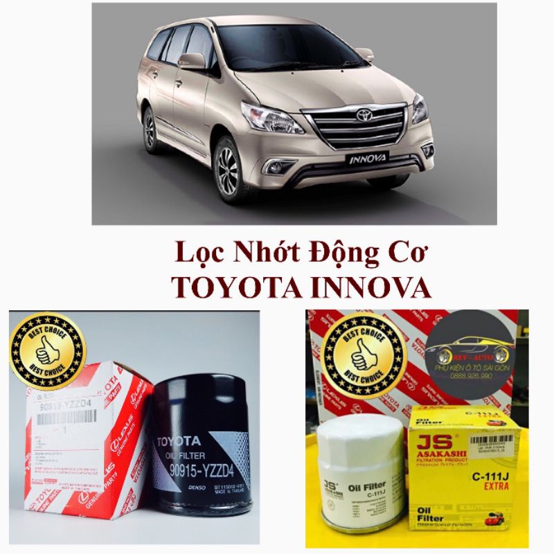 Lọc Nhớt Máy ô tô Toyota Innova- Quà tặng