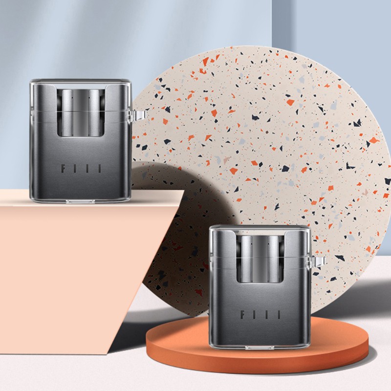 Ốp bảo vệ hộp đựng tai nghe bluetooth không dây trong suốt chống thấm nước có móc cài cho Fill/Fill CC2