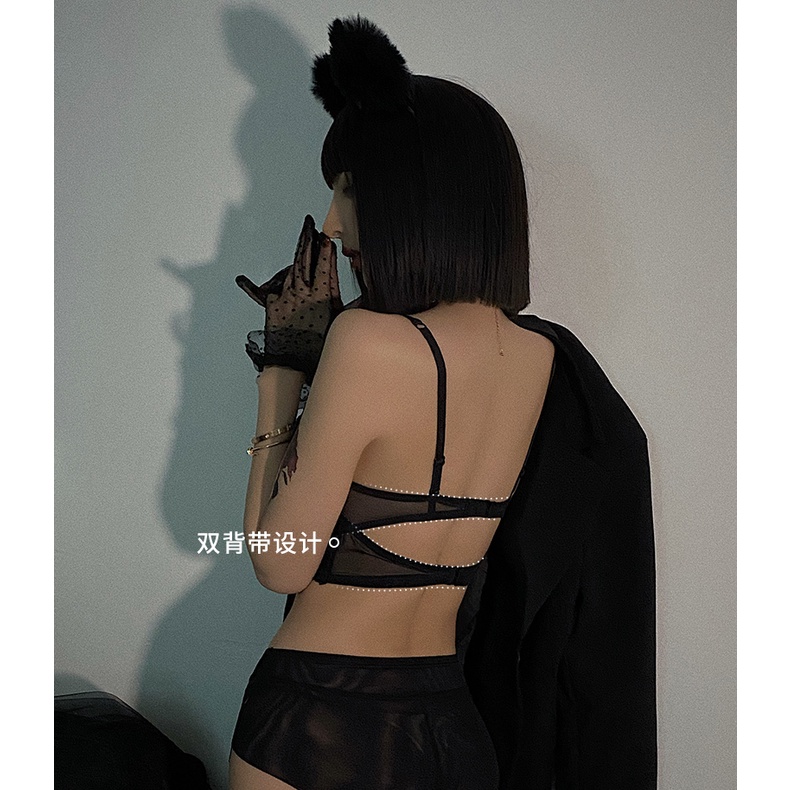 Áo Bra Ren Có Gọng Nâng Ngực Sexy - ĐEN