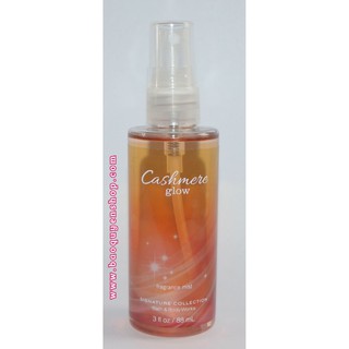 Xịt thơm mist toàn thân tông nước hoa size mini Bath & Body Works - Cashmere Glow - Fragrance Mist 88mL