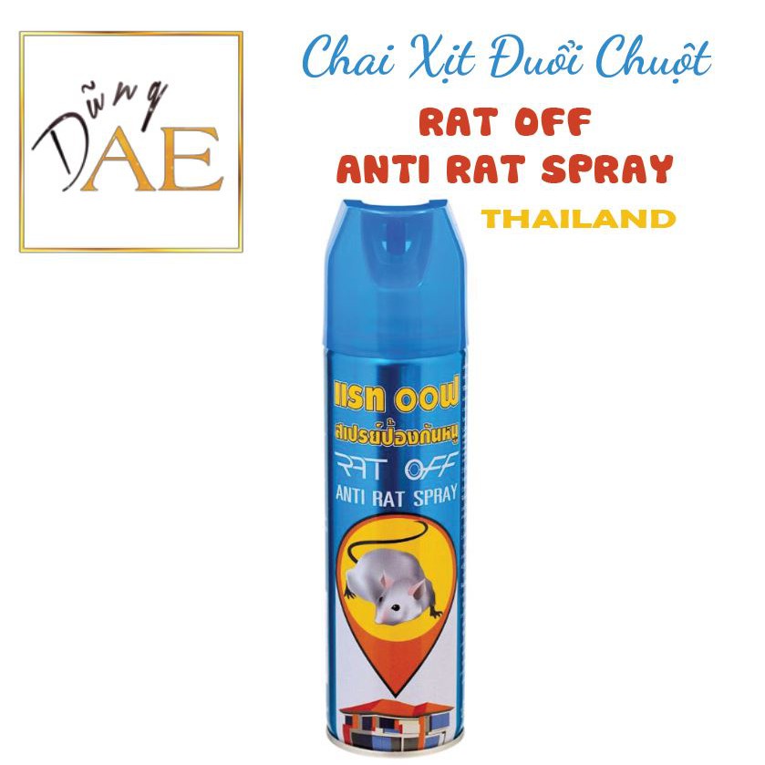 Chai Xịt Đuổi Chuột RAT OFF ANTI RAT SPRAY Thái Lan 200mL