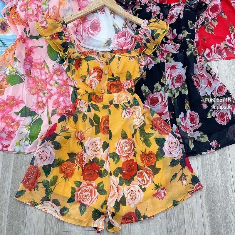 Jumpsuits hoa tay cánh tiên