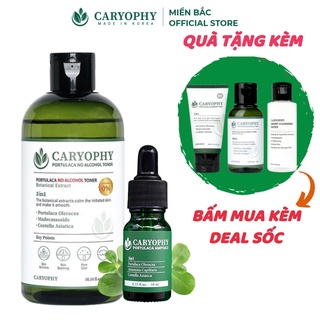 Combo làm sạch da, ngăn ngừa mụn và thâm Caryophy (Toner 300ml + Serum 10ml)