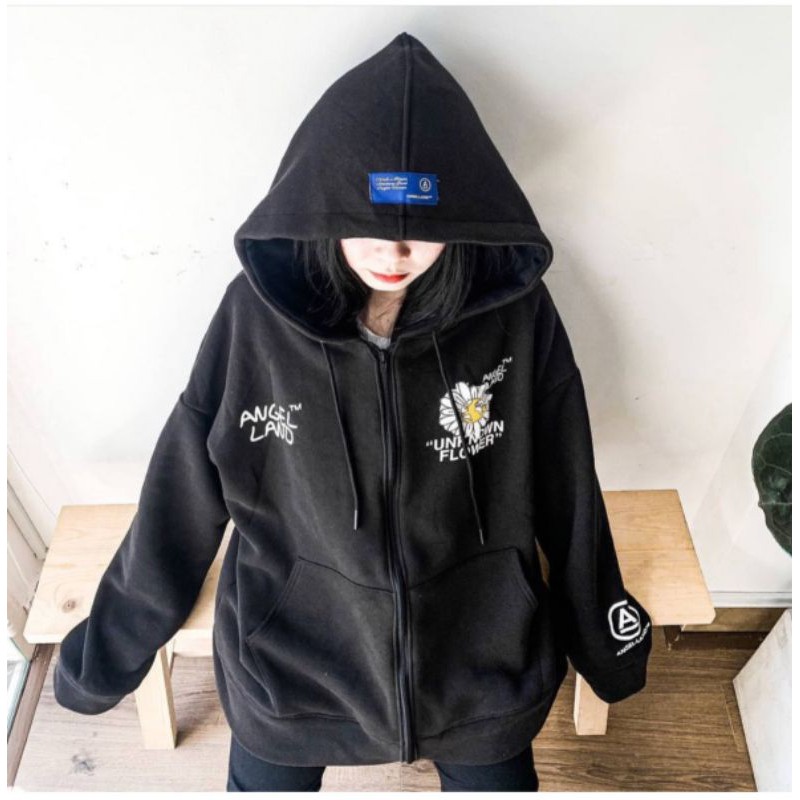 𝗡𝗘𝗪 𝗔𝗥𝗥𝗜𝗩𝗔𝗟  Áo Khoác Hoodie Dây Kéo Form Rộng (ẢNH THẬT)