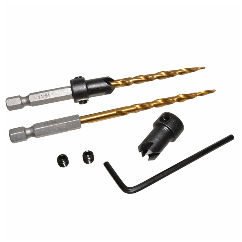 Set 5 Mũi Khoan Bền Bỉ Bằng Nhựa / Kim Loại