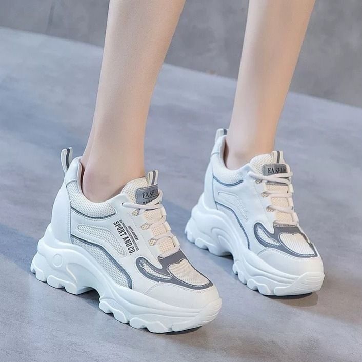 💘 Giày thể thao hỗ trợ tăng chiều cao thiết kế trẻ trung sành điệu dành cho nữ 💘 chống trượt  thoải mái  thời trang 💘 đế mềm thoáng khí  thiết kế mới