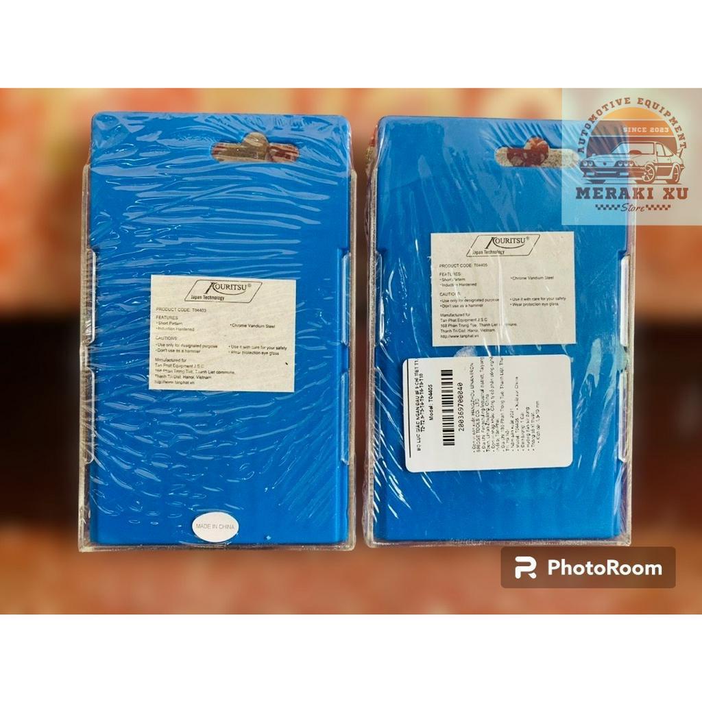 Khóa lục giác. Khóa hoa thị 6 cánh. Bộ gồm 9 chi tiết. Hàng Kouritsu, BH 3 tháng