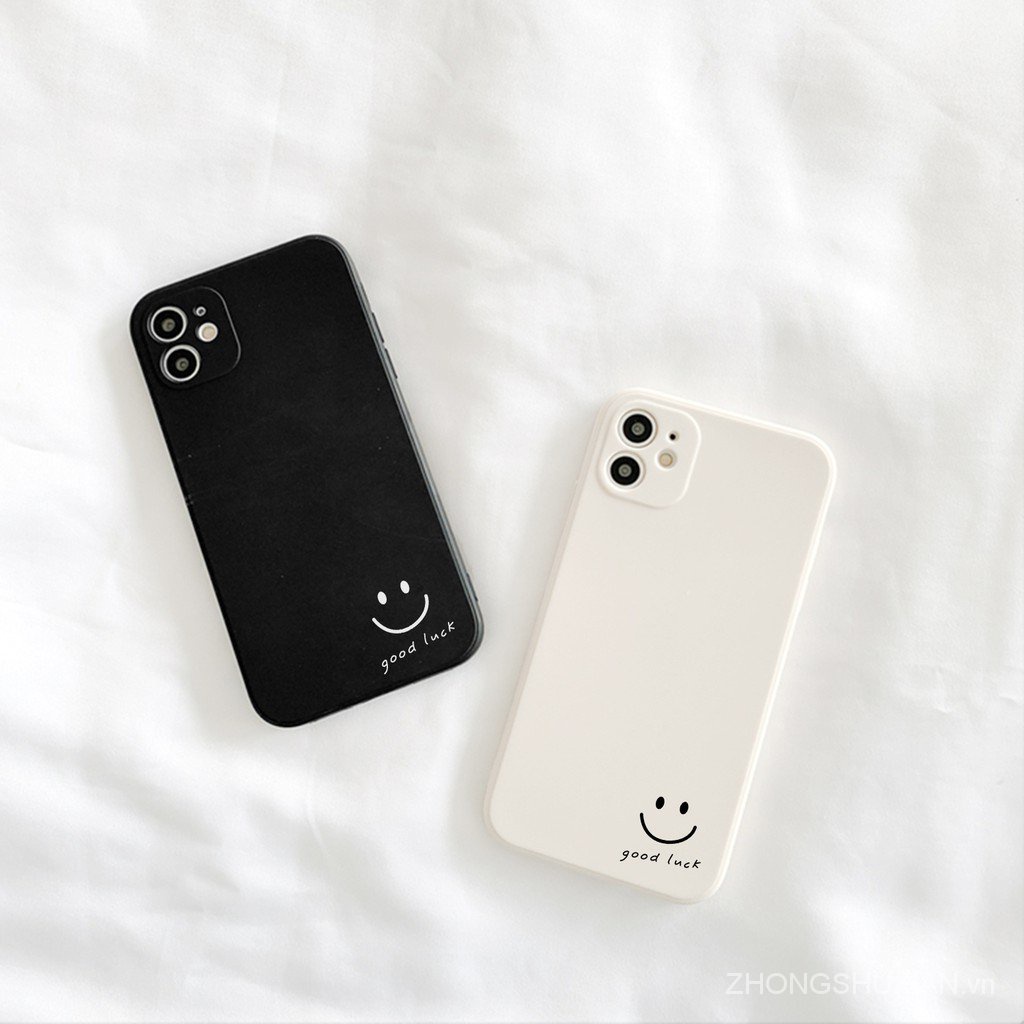 ♥Ốp lưng iphone Lucky Face cạnh vuông 5/5s/6/6plus/6s/6splus/7/7plus/8/8plus/x/xr/xs/11/12/pro/max/plus/promax