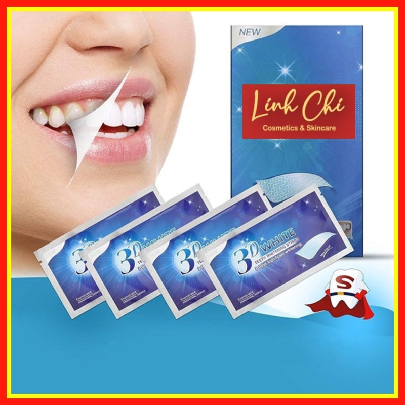 Miếng dán trắng răng tiện lợi 3D White Teeth Whitening Strips